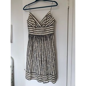 Carmen Marc Valvo lace and cotton dress